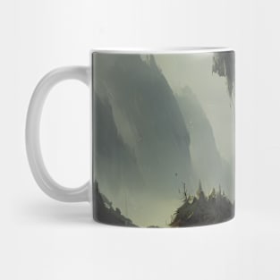 easy landscape, beautiful wall painting for living room special Mug